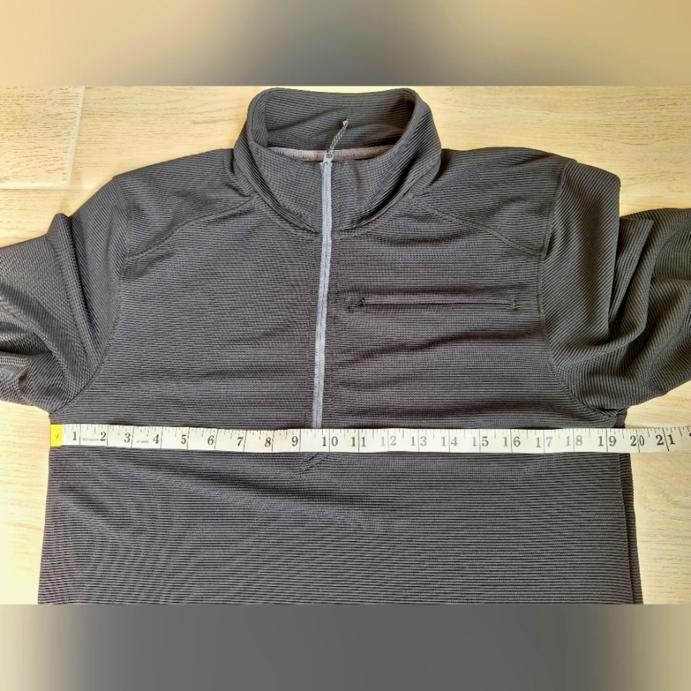 LL Bean women's black Venture Stretch Ottoman 1/4 zip pullover sweatshirt- small - Picture 7 of 12